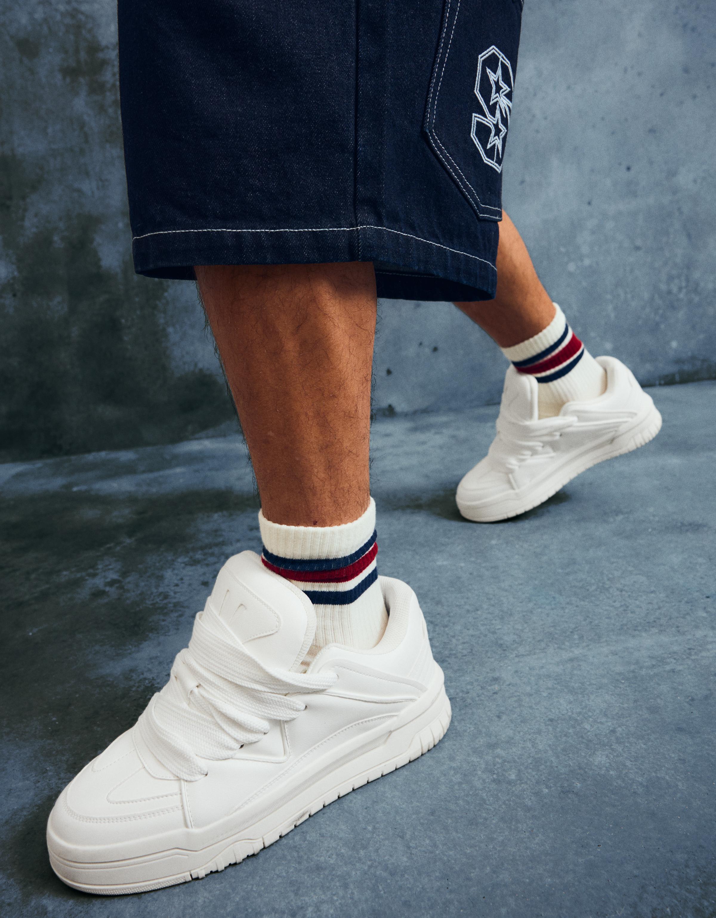 Kalın tabanlı kaykay ayakkabısı - Görsel 46