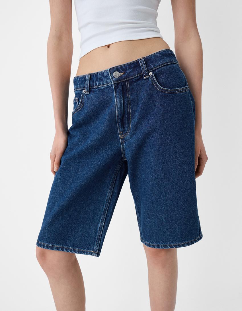 برمودا دنيم بقصة مستقيمة-كحلي-3