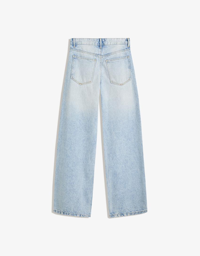 Jeans boyfriend-Azzurro Lavato-4