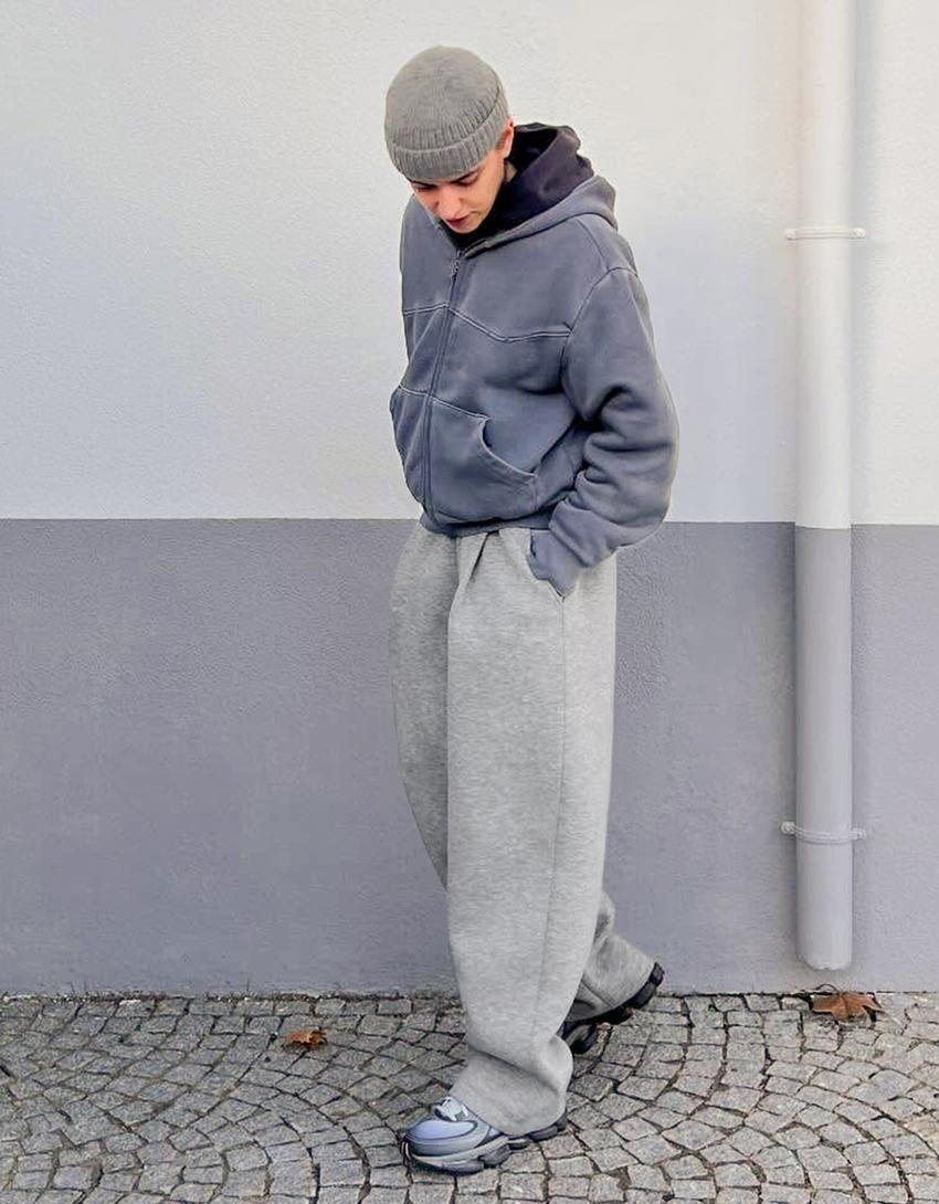 Pantalón técnico pinzas-Gris