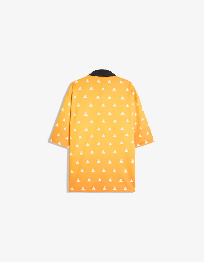 Short sleeve Demon Slayer shirt-Orange