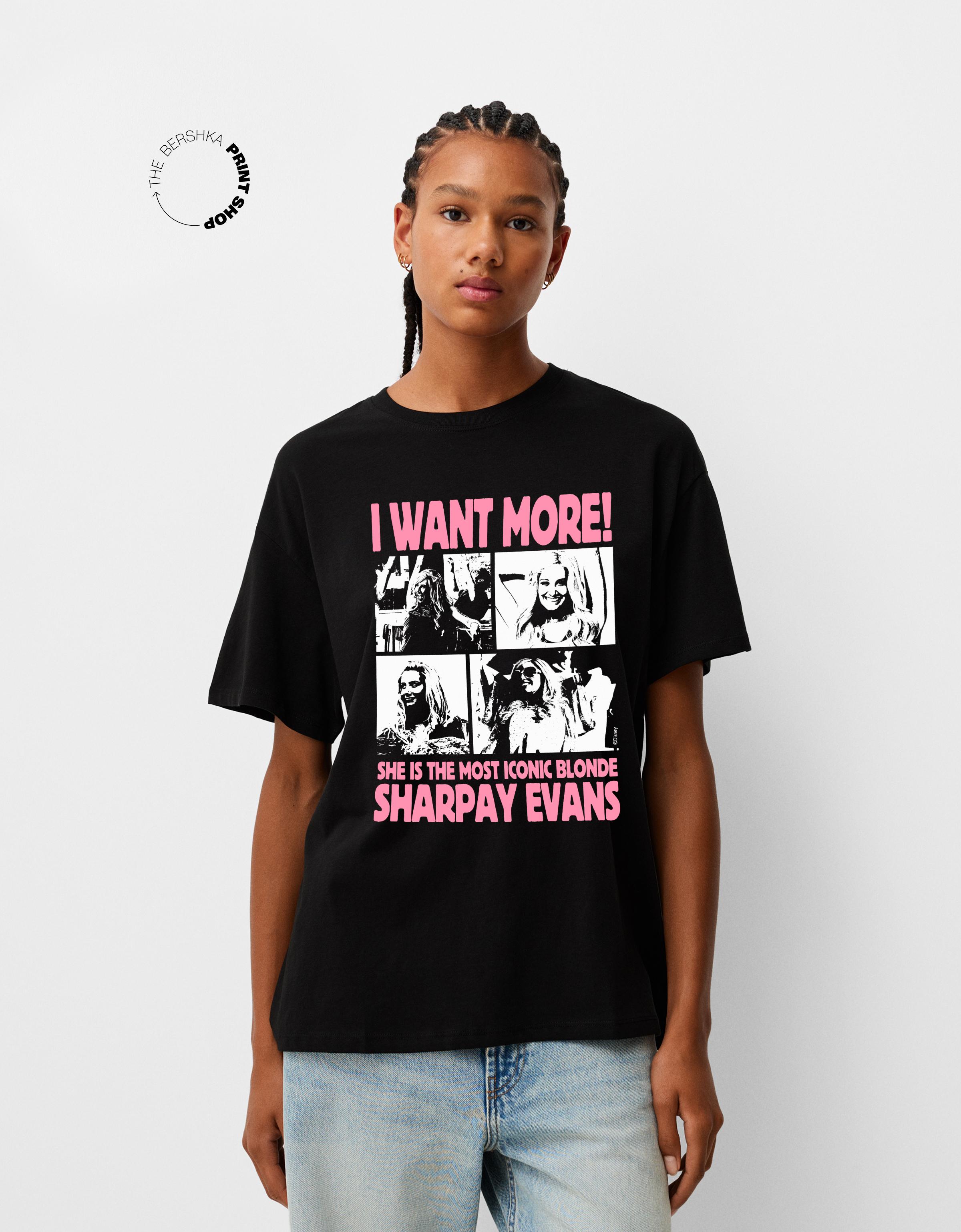 Bershka T-Shirt High School Musical Mit Kurzen Ärmeln Damen 10-12 Schwarz