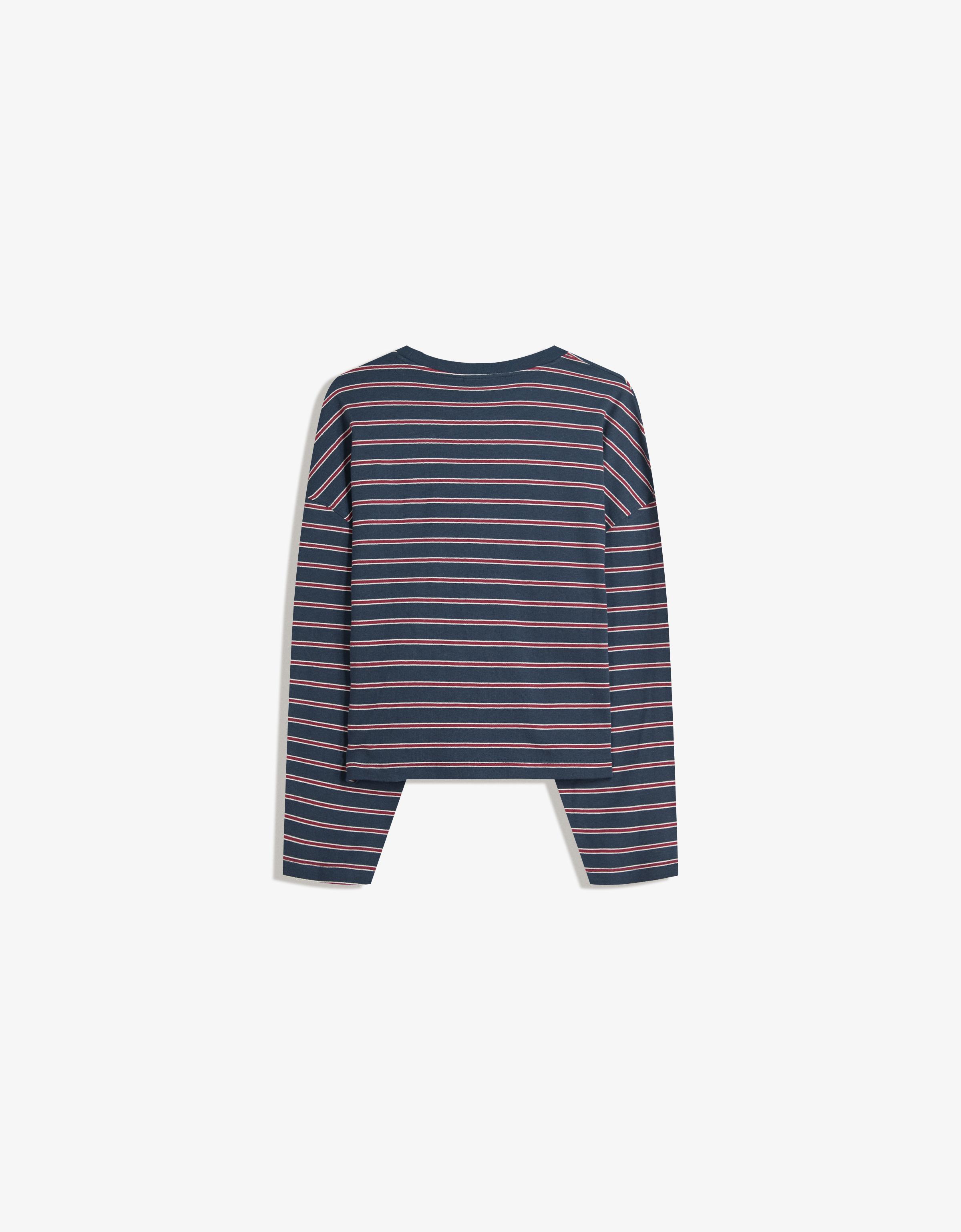 Uzun kollu baskılı tişört - Görsel 12