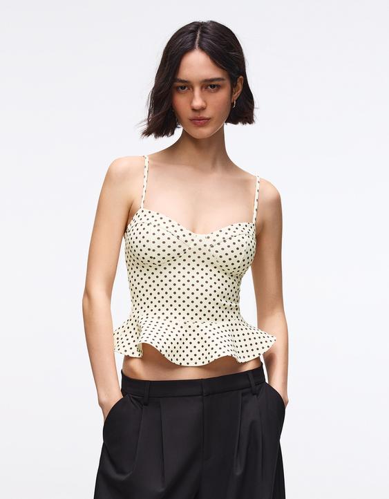 Peplum korse üst