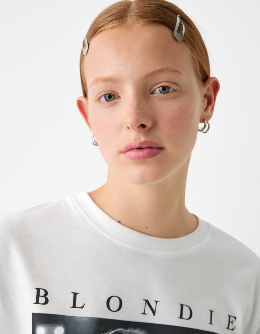 Short sleeve Blondie T-shirt-Off white-5