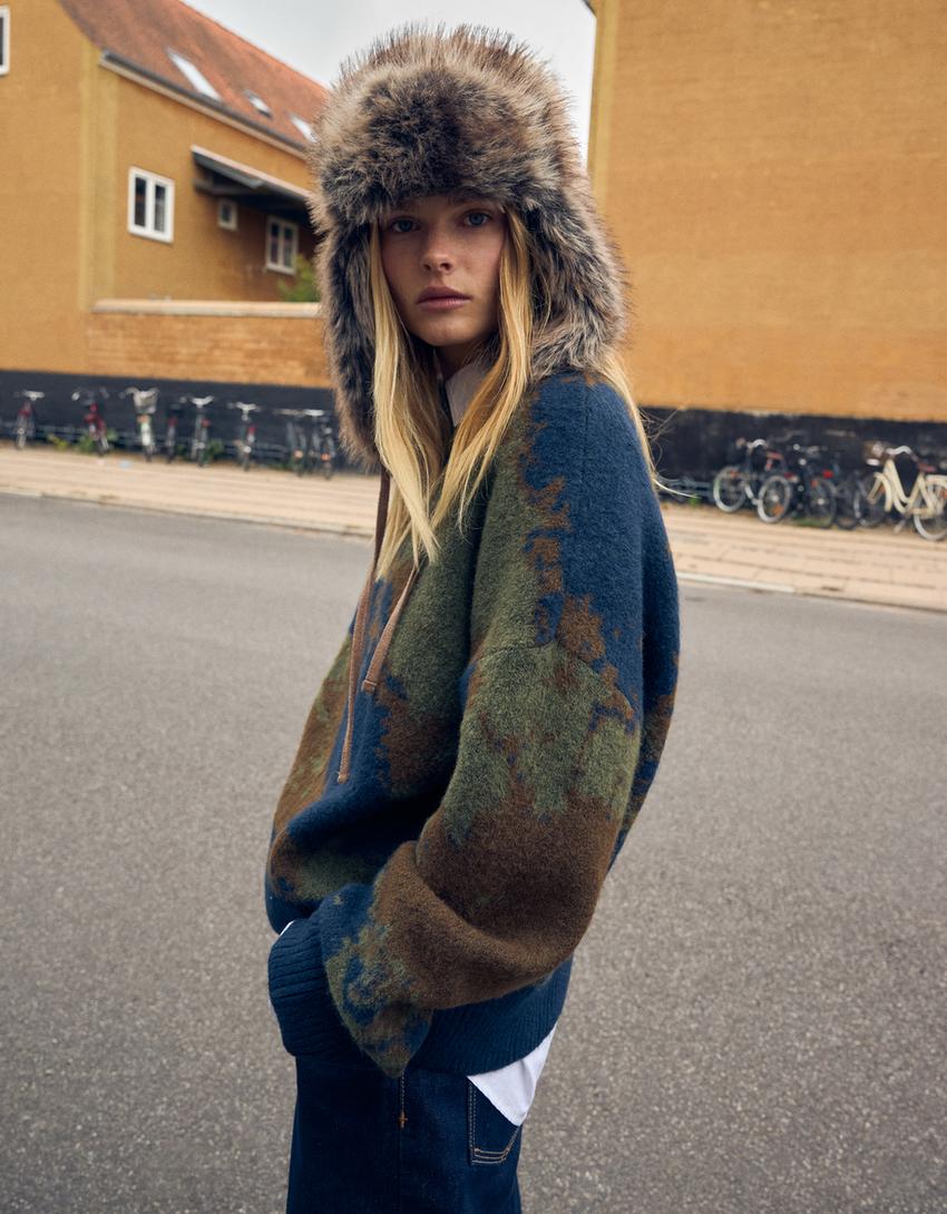 Printed jumper-Green