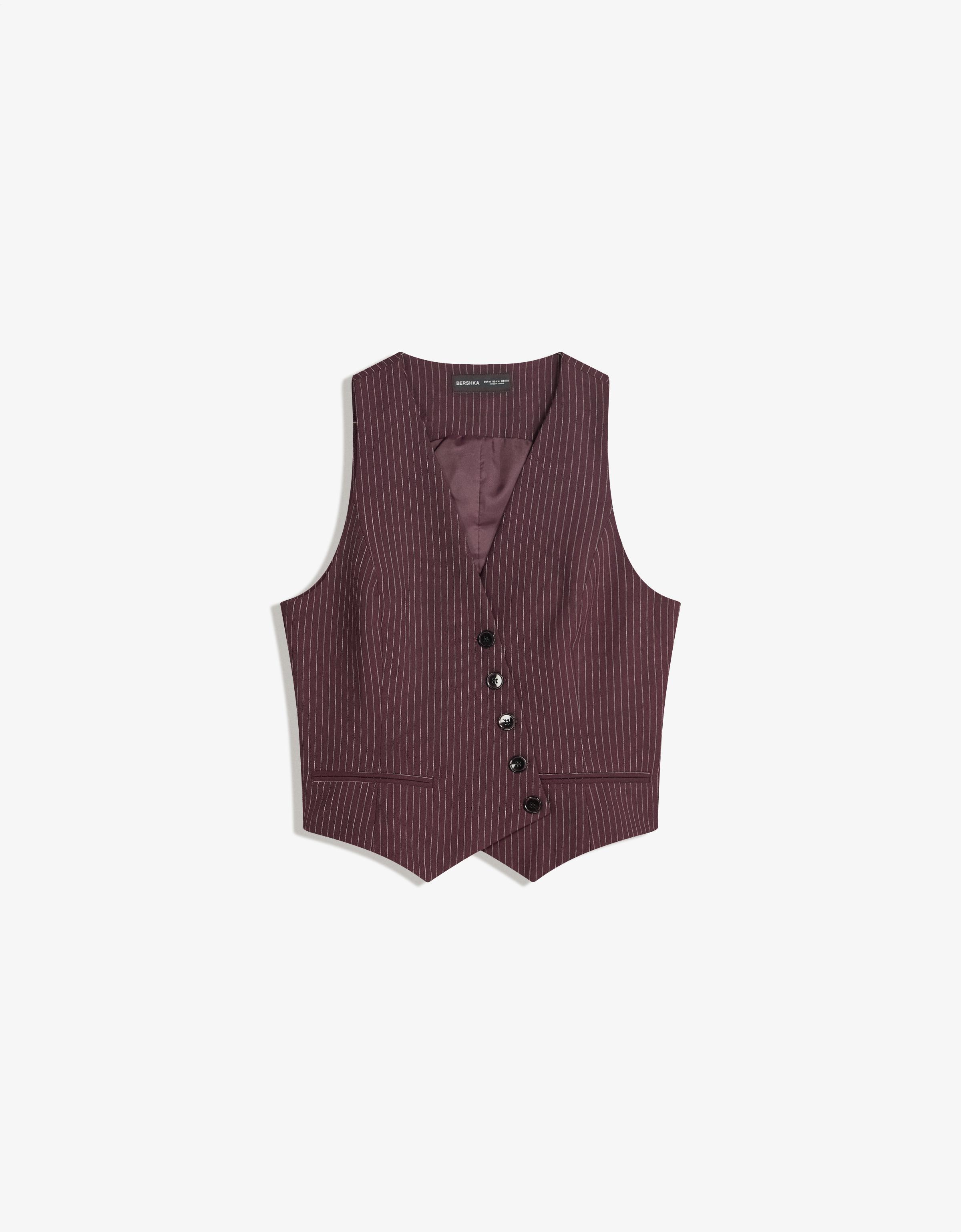 Tailored waistcoat - Tops and bodysuits - Women | Bershka