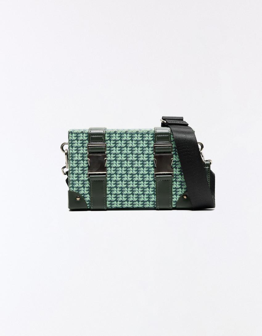 Monogram box bag-Green
