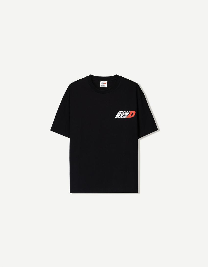 Initial D print short sleeve T-shirt