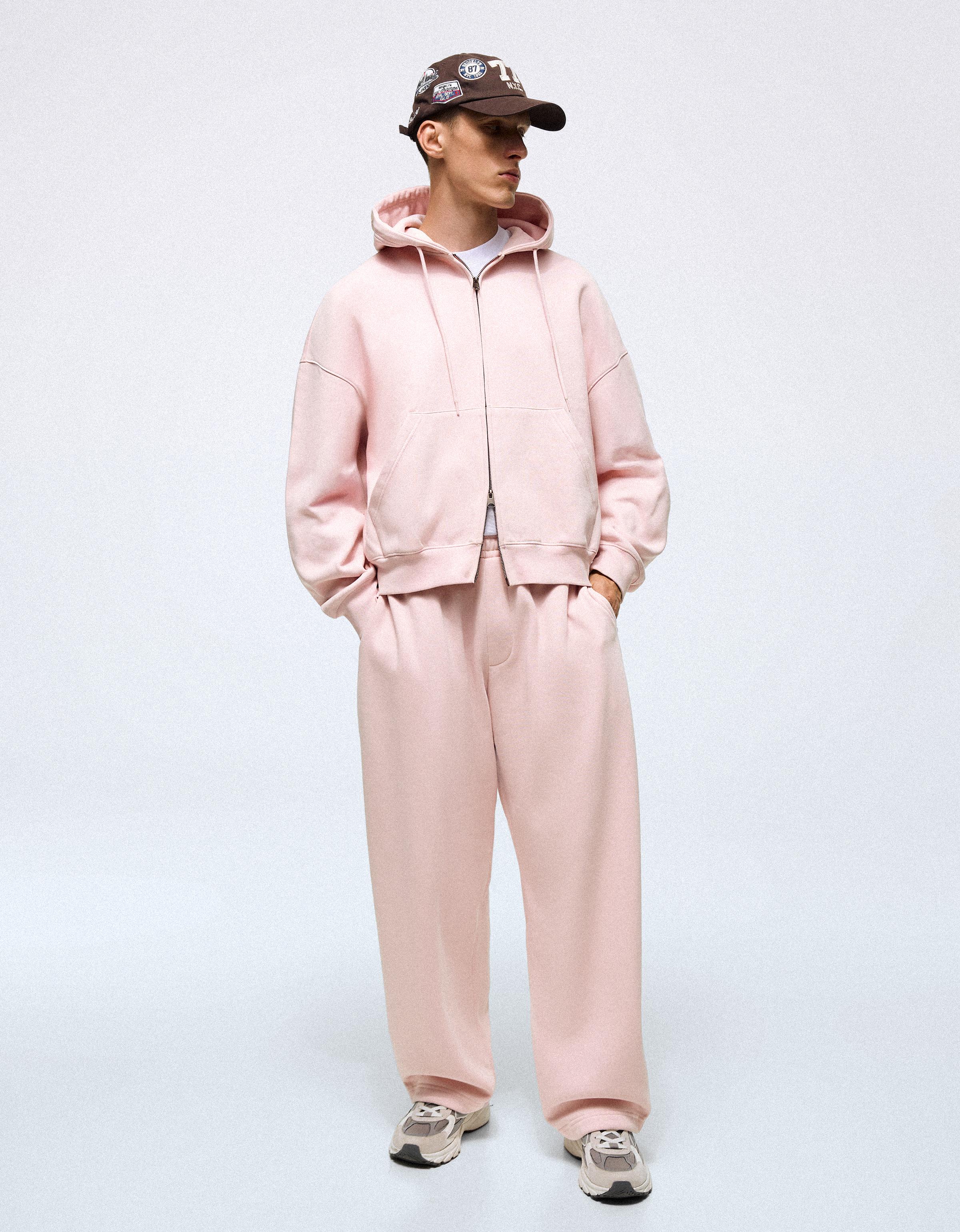 Zip-up hoodie — Pink