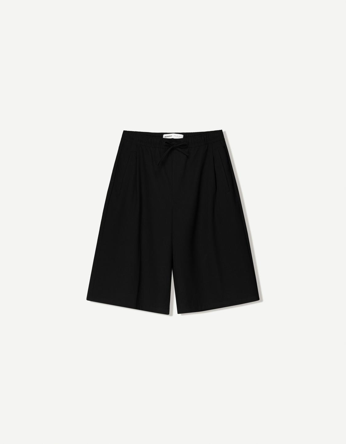 Baggy tailored jogger Bermuda shorts