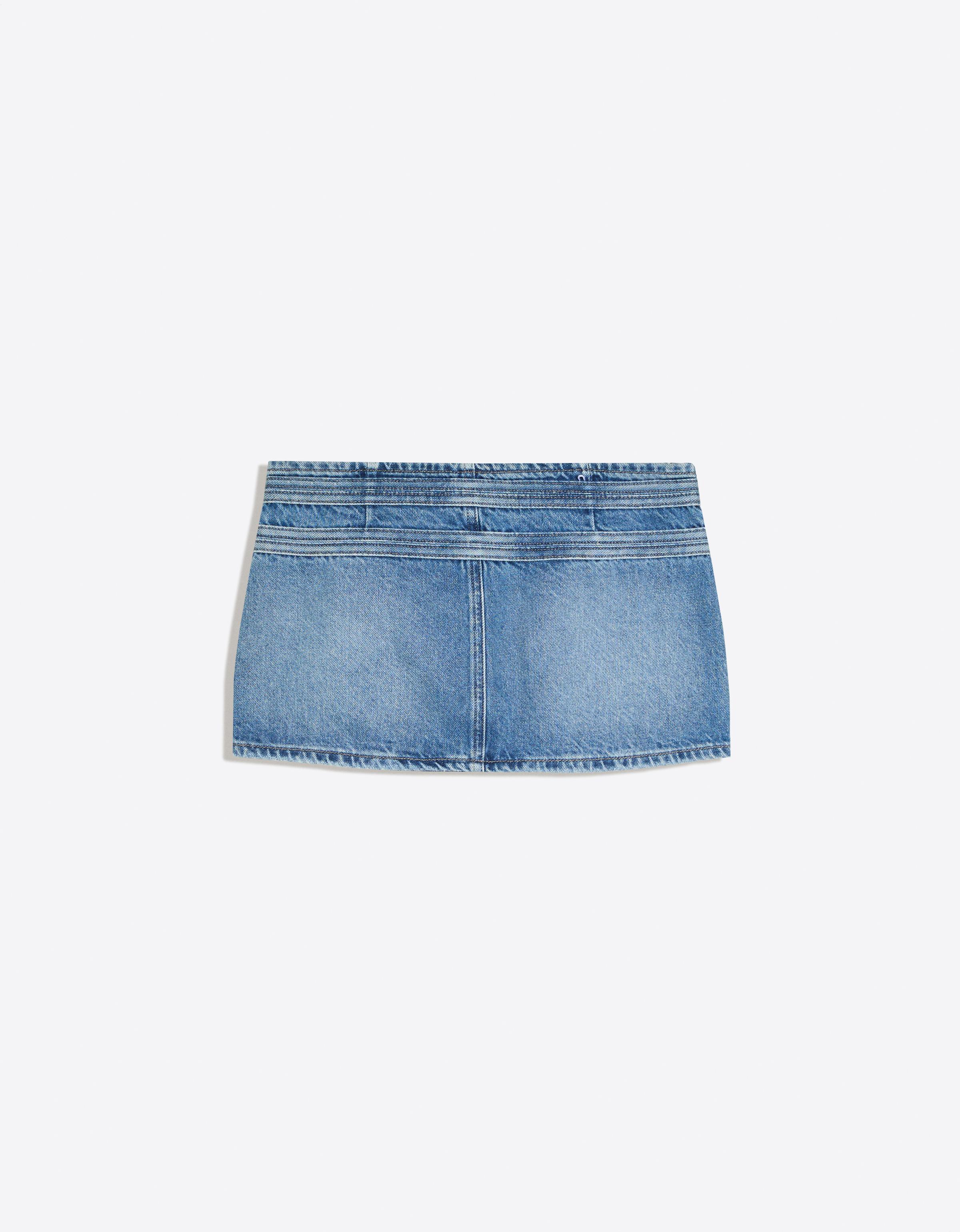 Denim mini skirt — Light blue