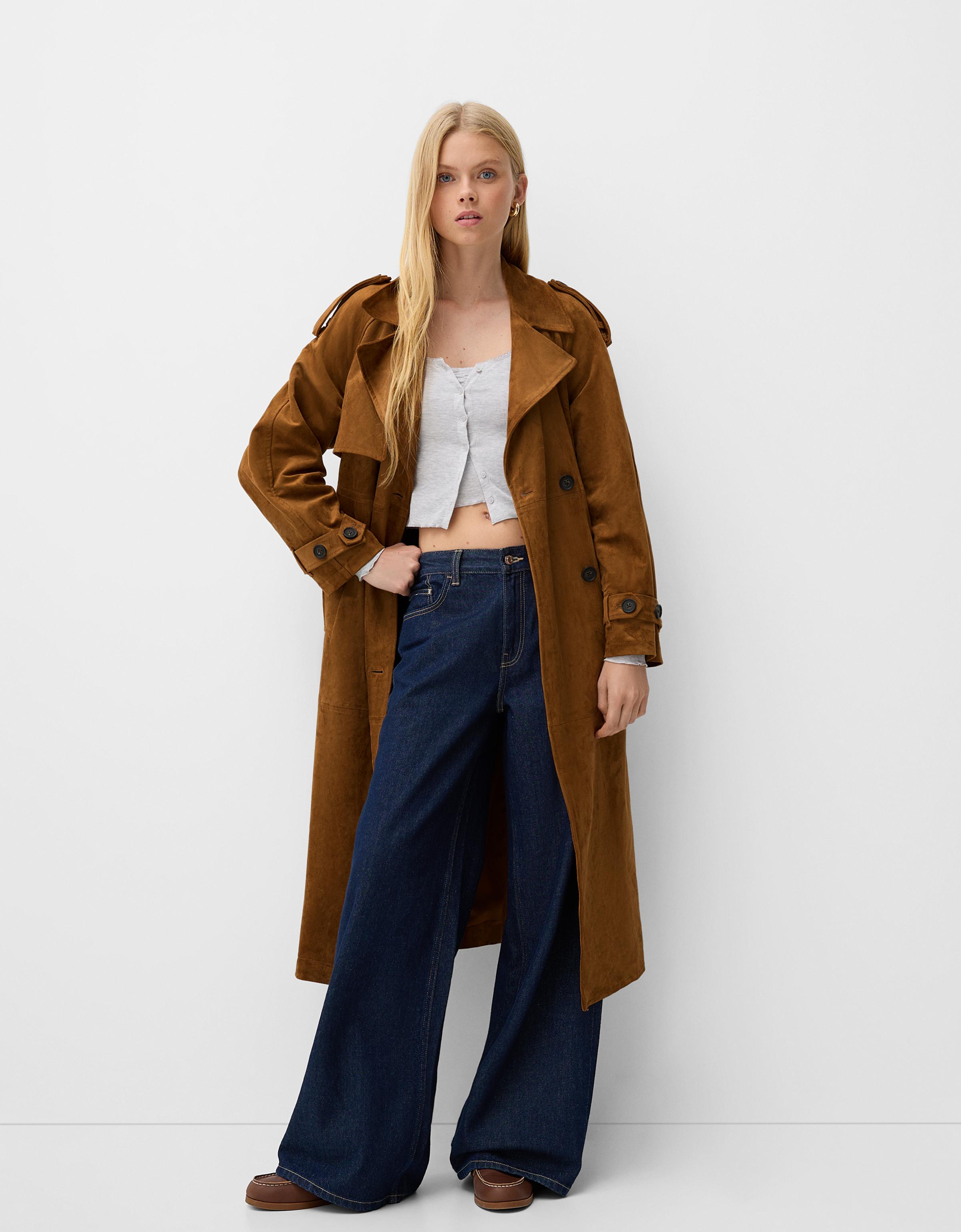 Bershka women's coats best sale