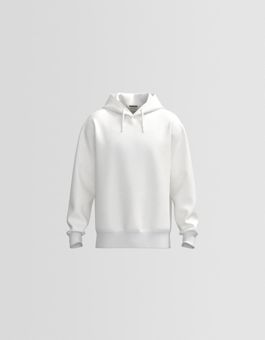 Sweatshirt oversize com capuz-Branco-4