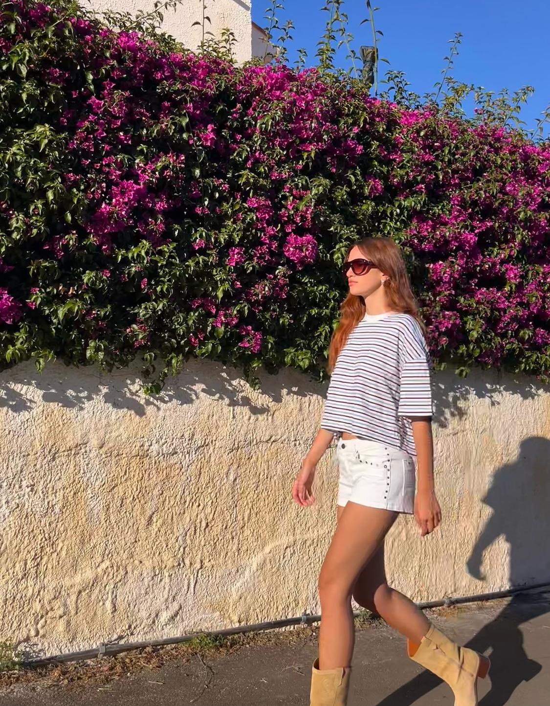 Boxy short sleeve T-shirt