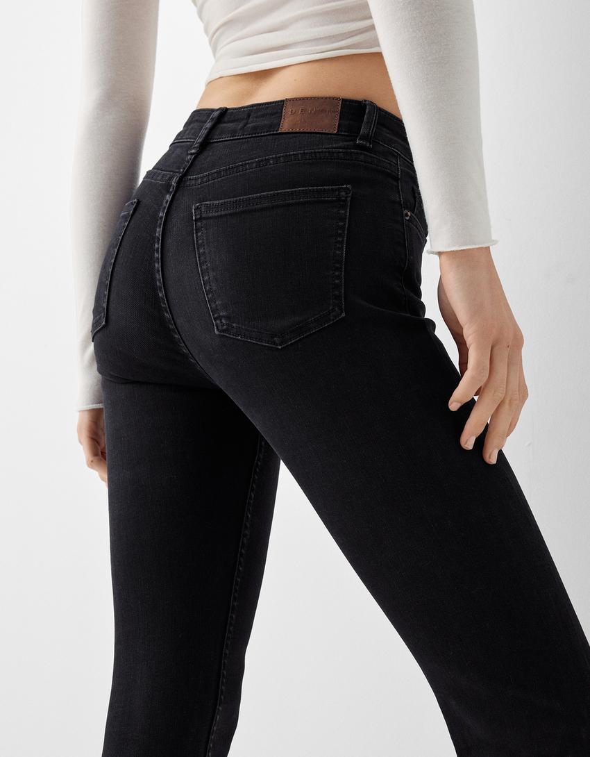 Jean skinny taille basse-Noir-3