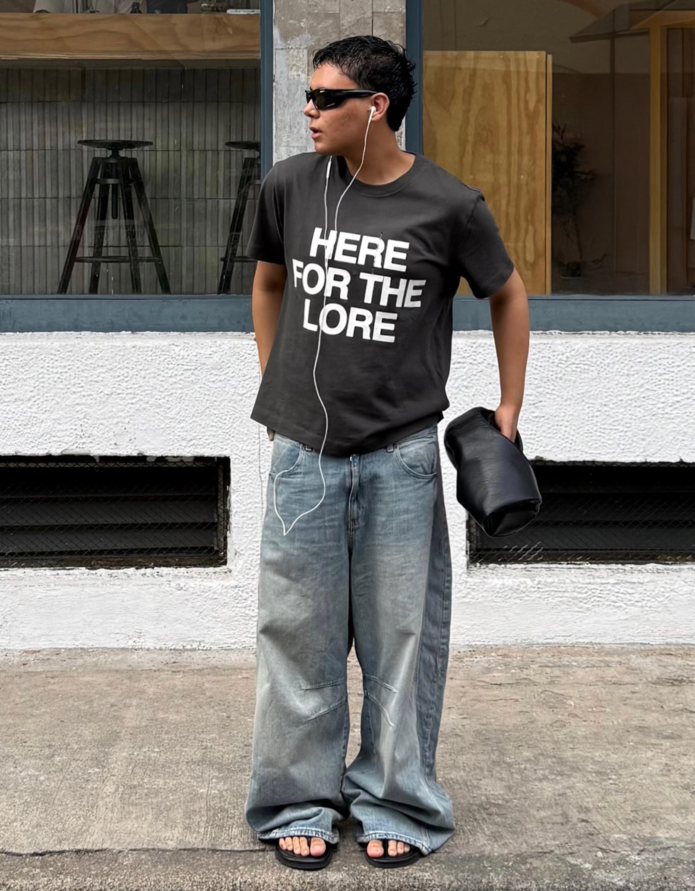 Bershka Camiseta Small Fit Print Hombre L Gris