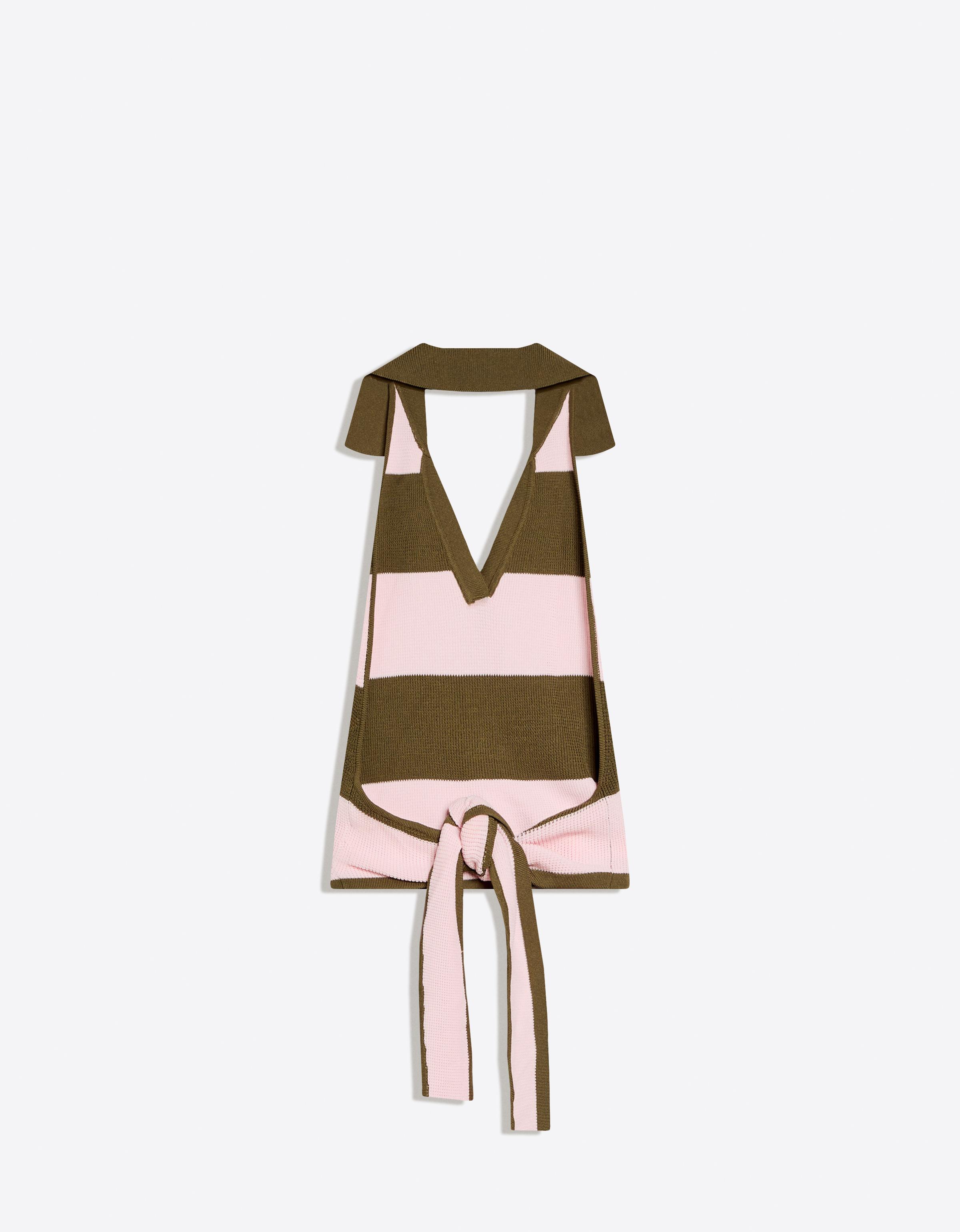 Arkası düğümlü polo yaka top - Görsel 2