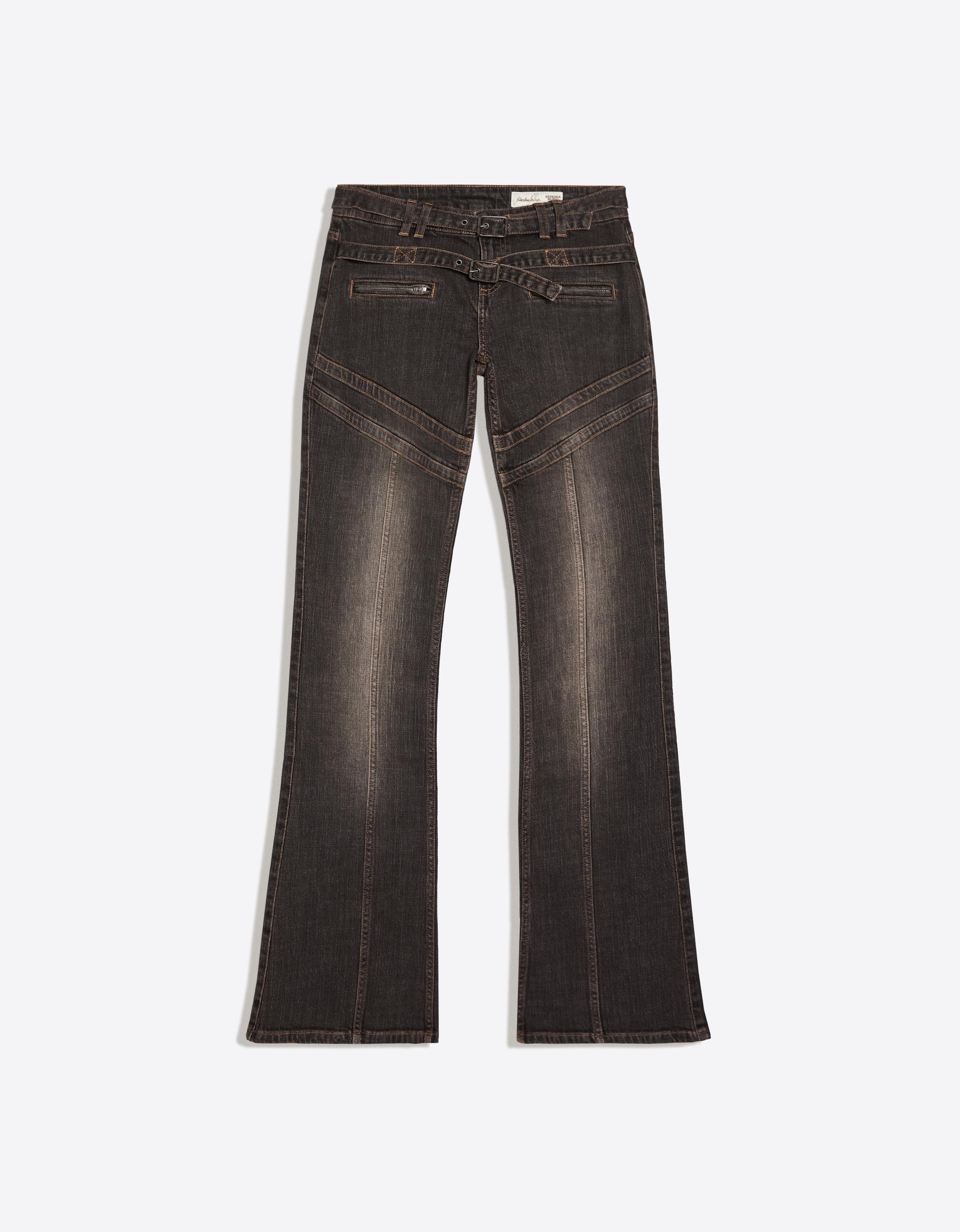 MARINA SENA flared jeans — Black
