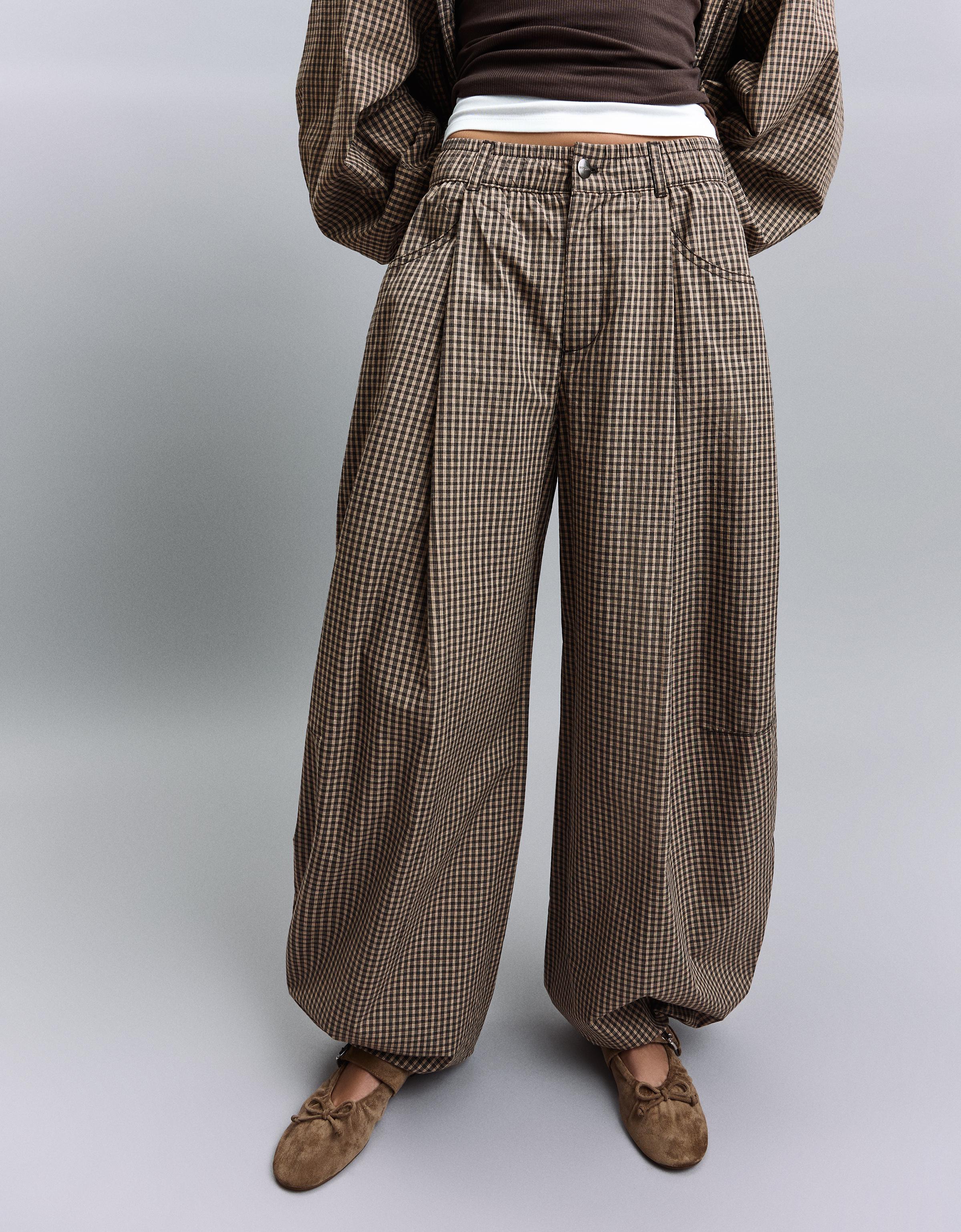 Kareli paraşüt pantolon - Görsel 23