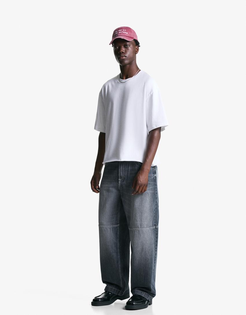 Super baggy jeans-Blue-0