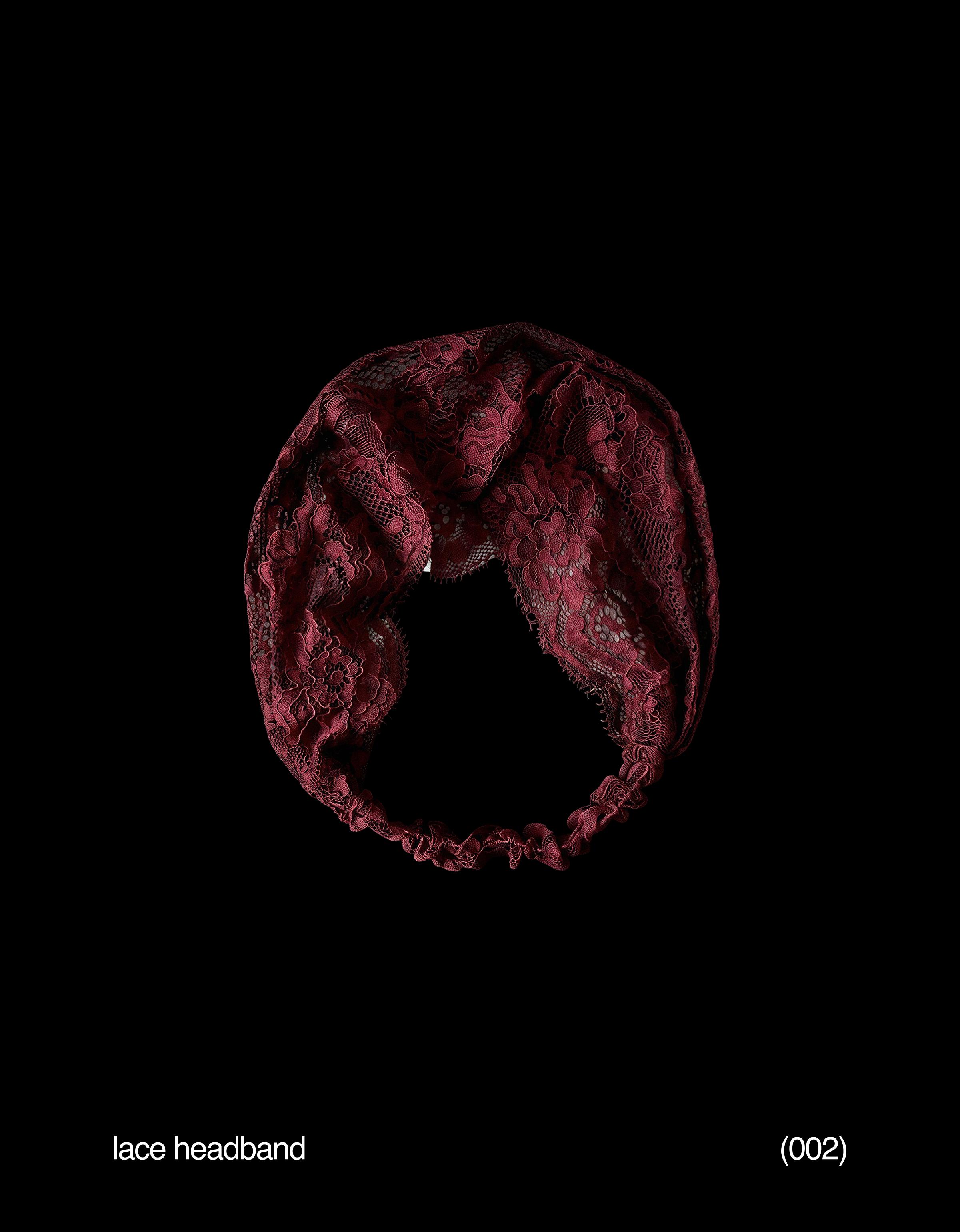 2-pack of lace headbands — Black