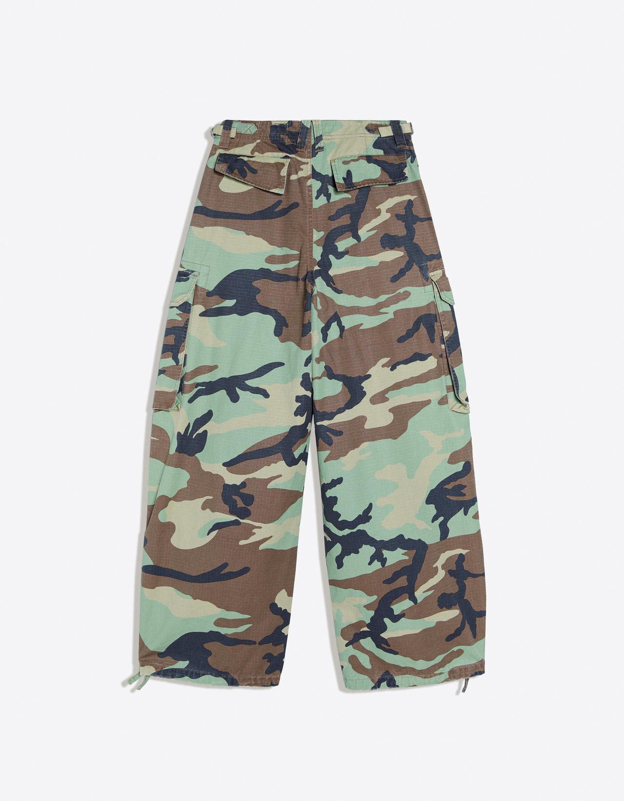 Cargo print trousers — Khaki