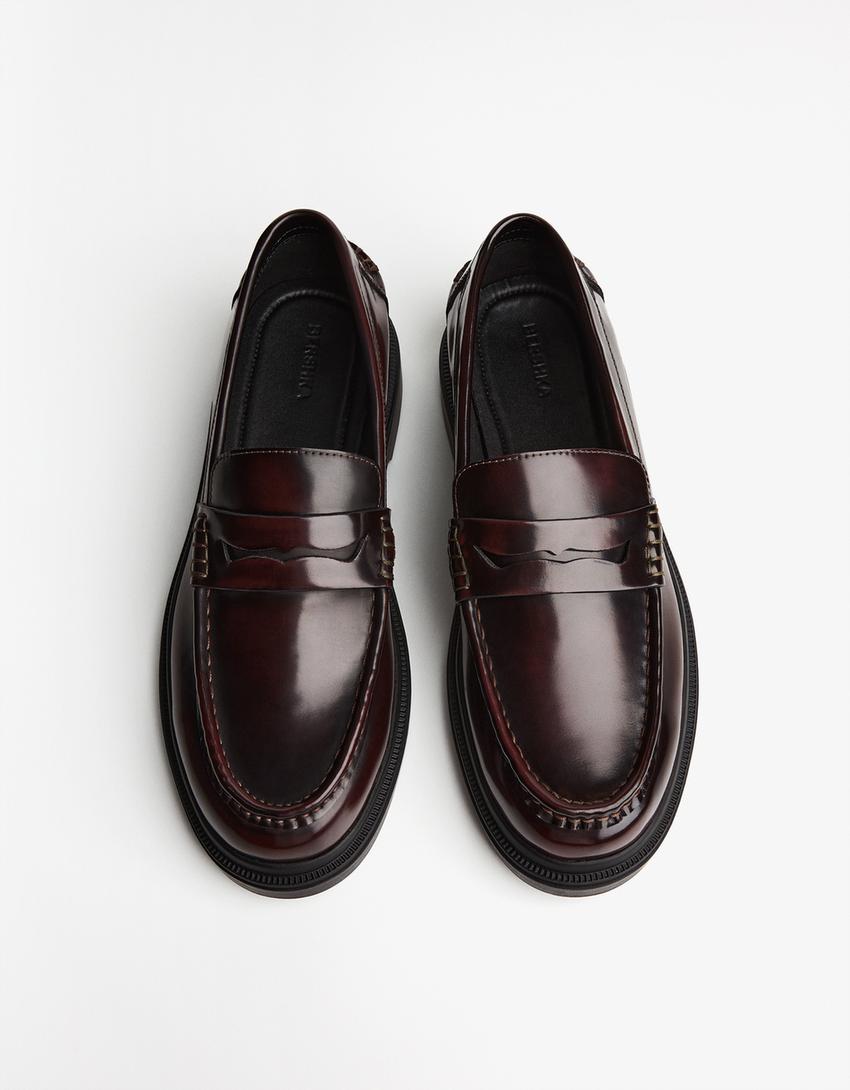 Penny loafers-Maroon