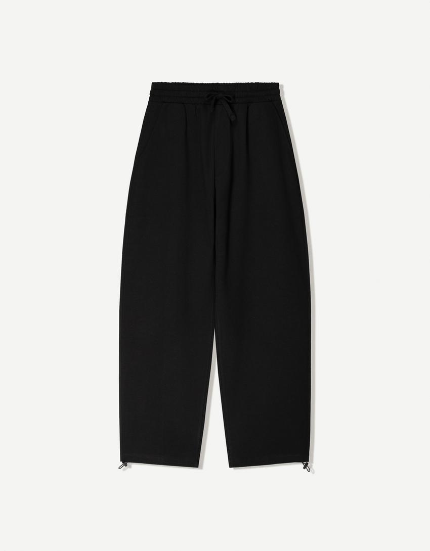 Balloon interlock pants