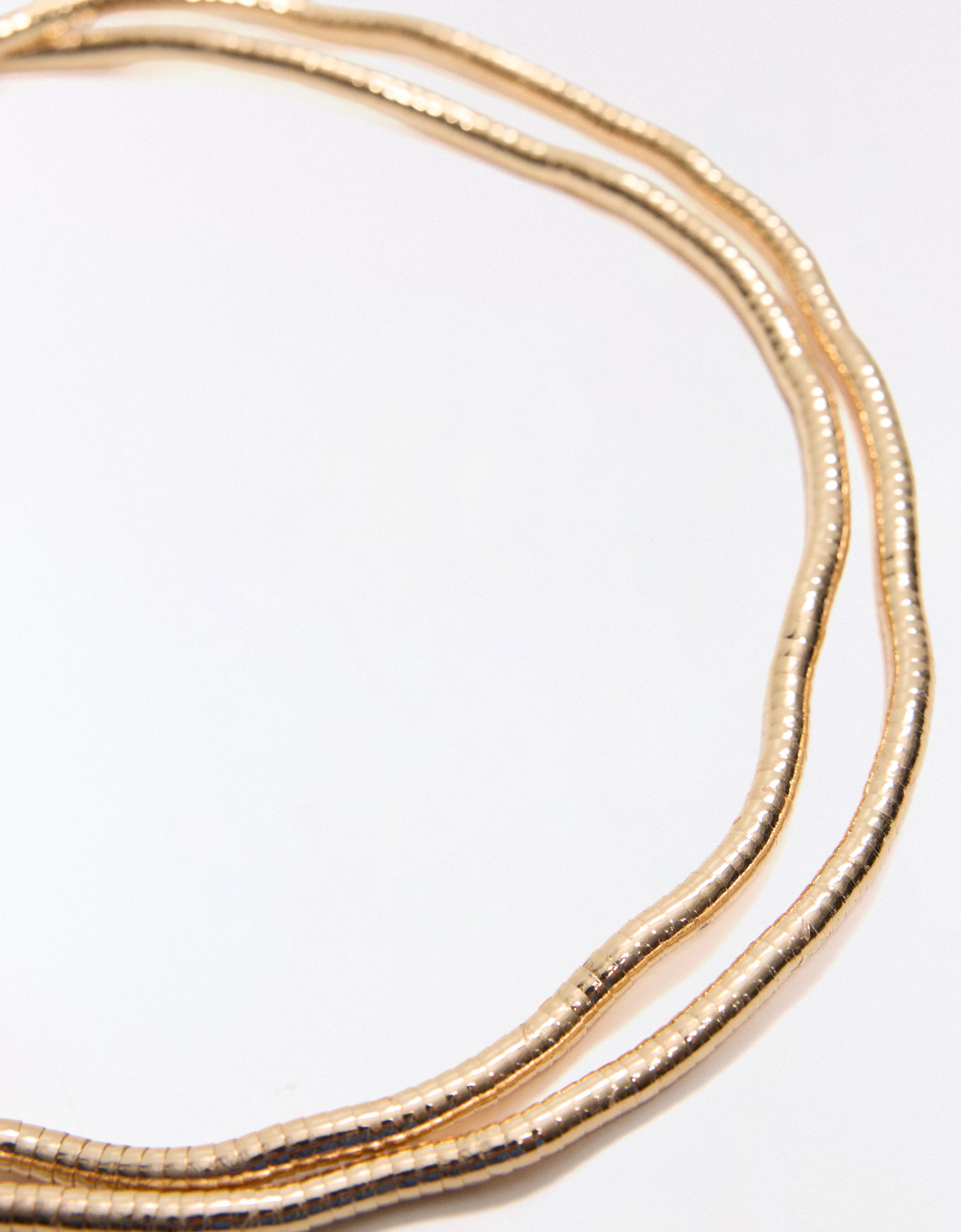 Shapeable necklace — Gold