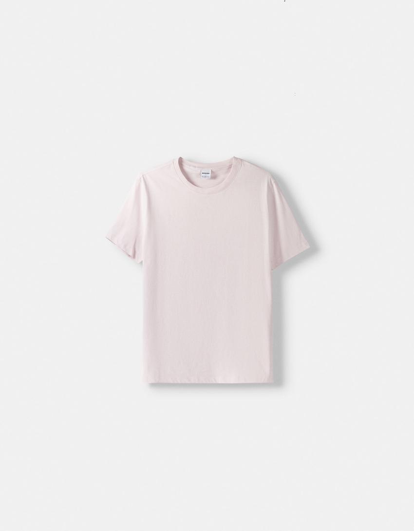T-shirt manches courtes regular fit-Rose-4