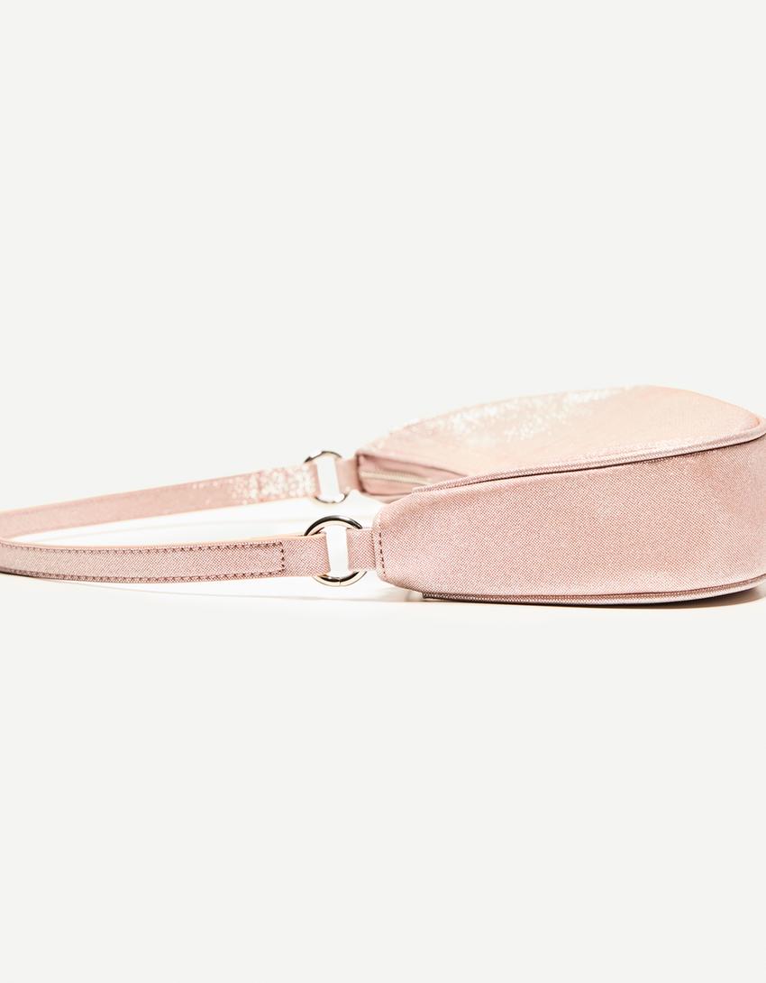 Shiny-effect mini bag-Pink