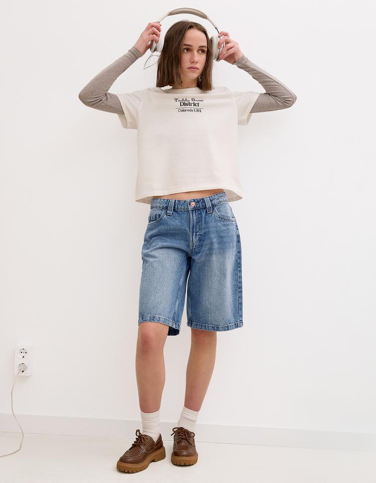 Baggy denim şort