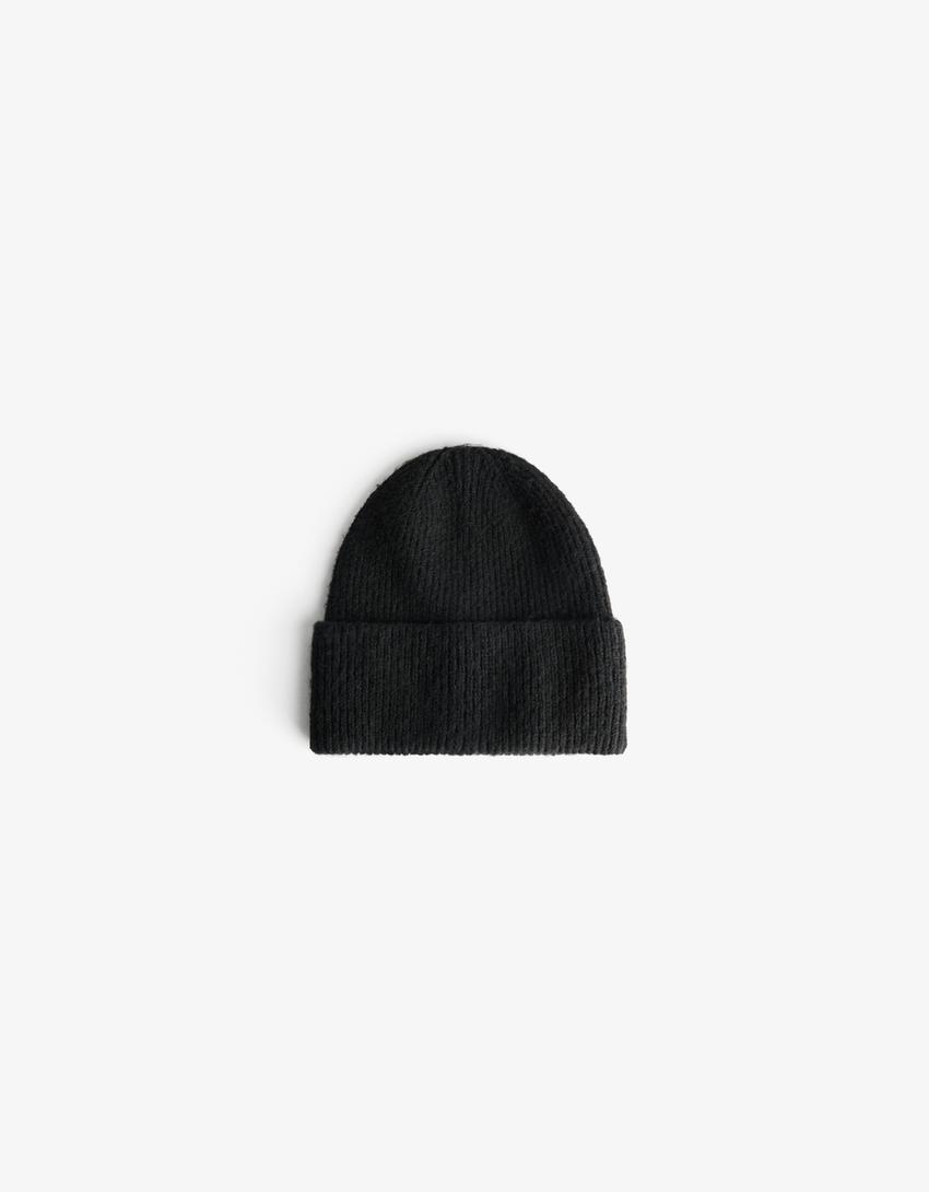 Basic beanie-Zwart-0