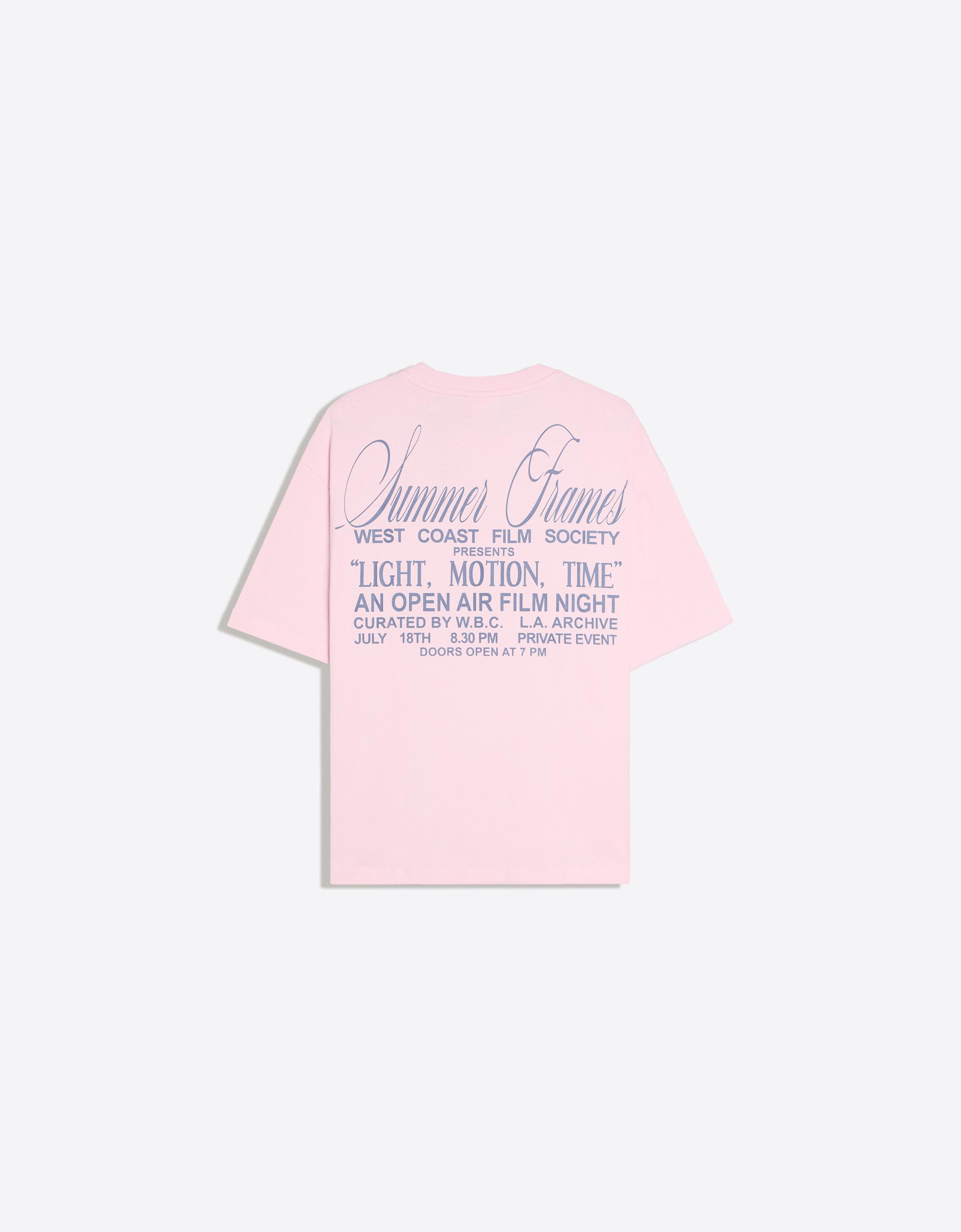 Boxy short sleeve print T-shirt — Pink