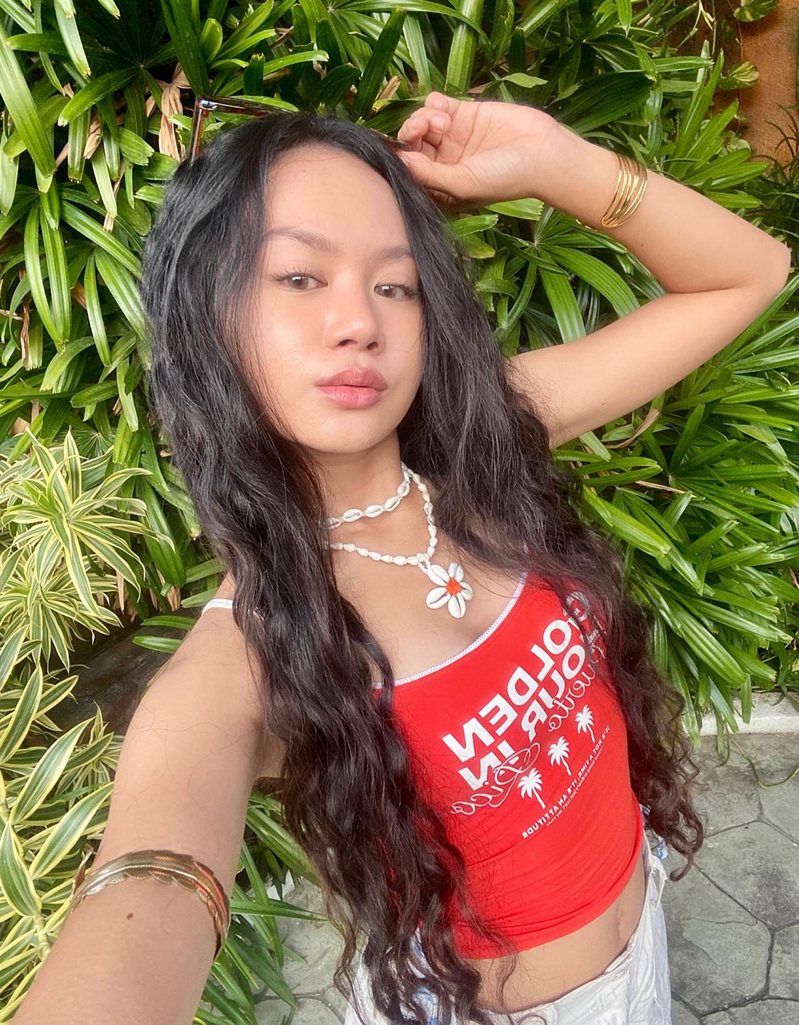 Printed strappy top