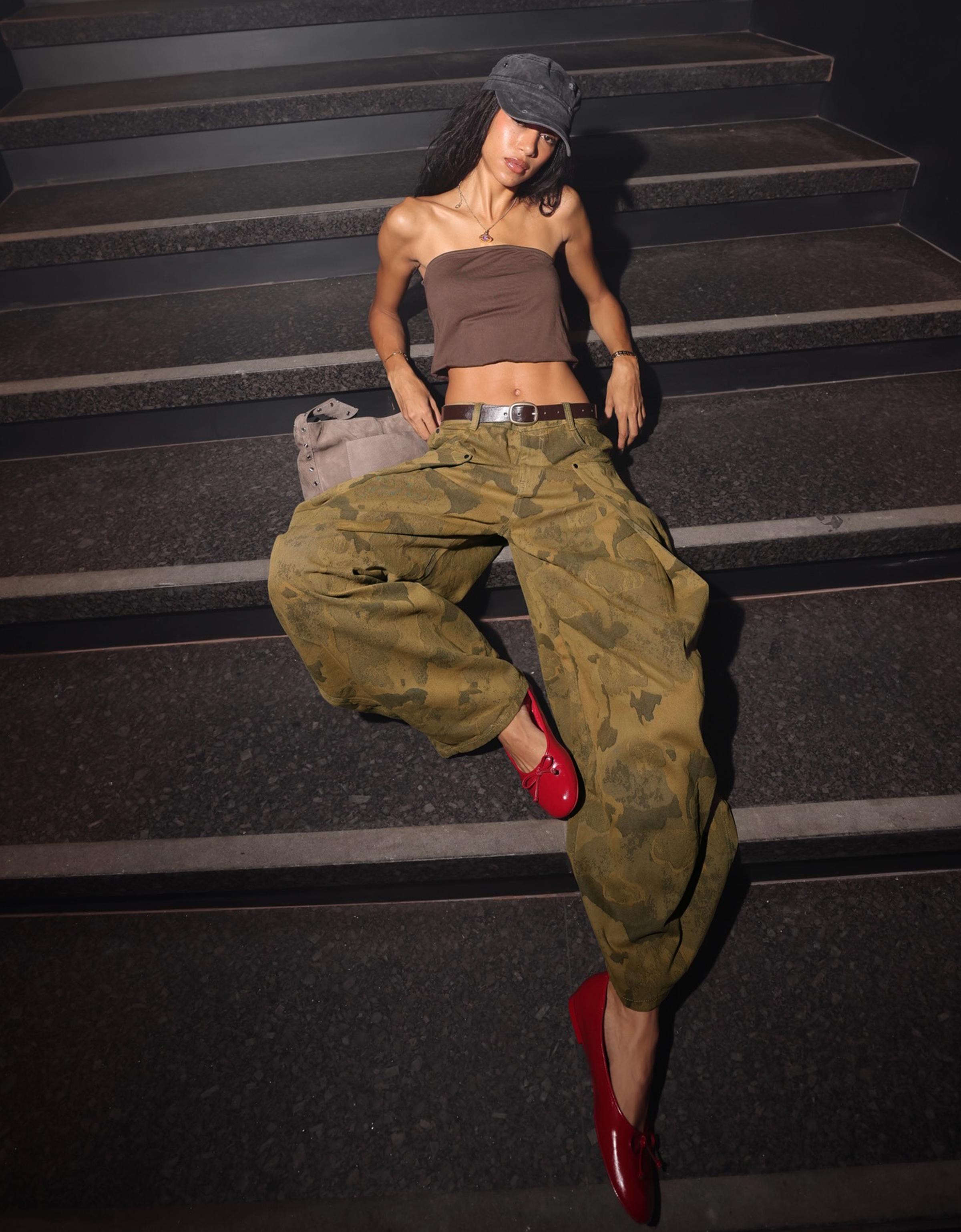 Kemerli bandeau top - Görsel 3