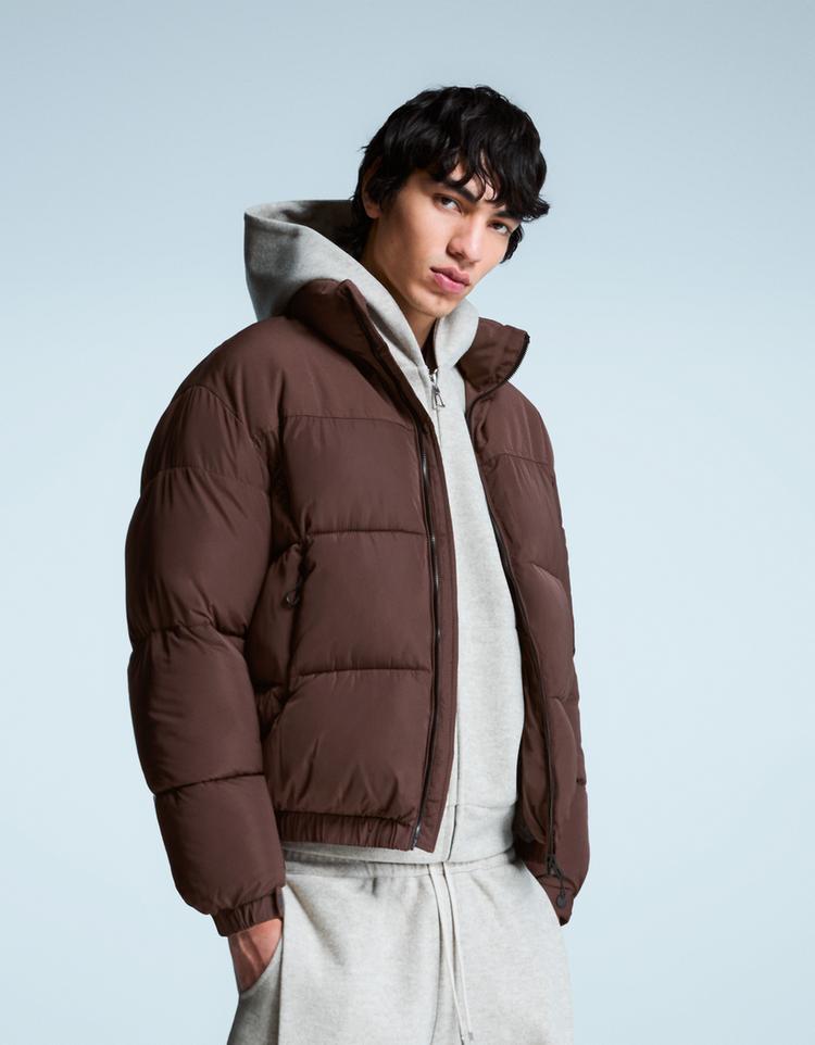 Technical puffer jacket
