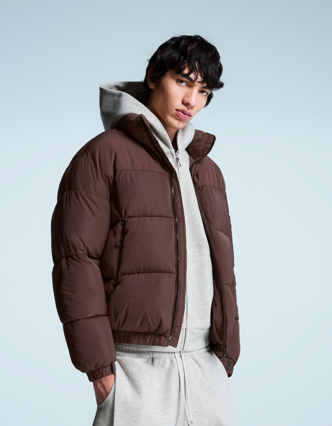 Technical puffer jacket
