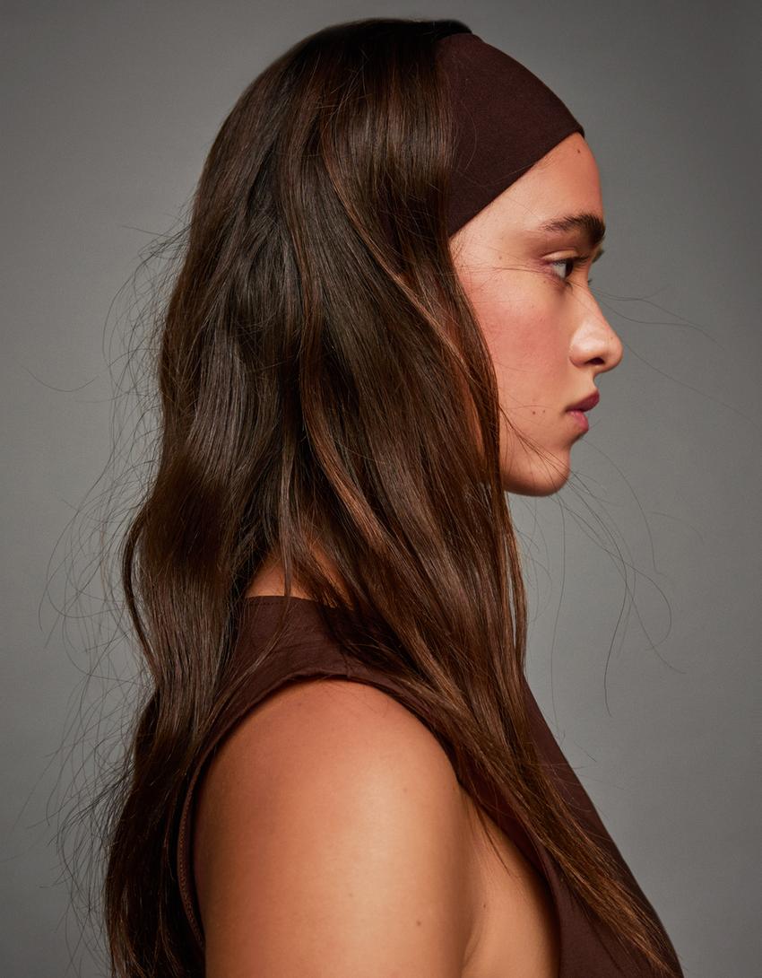 2-pack haarbanden-Bruin