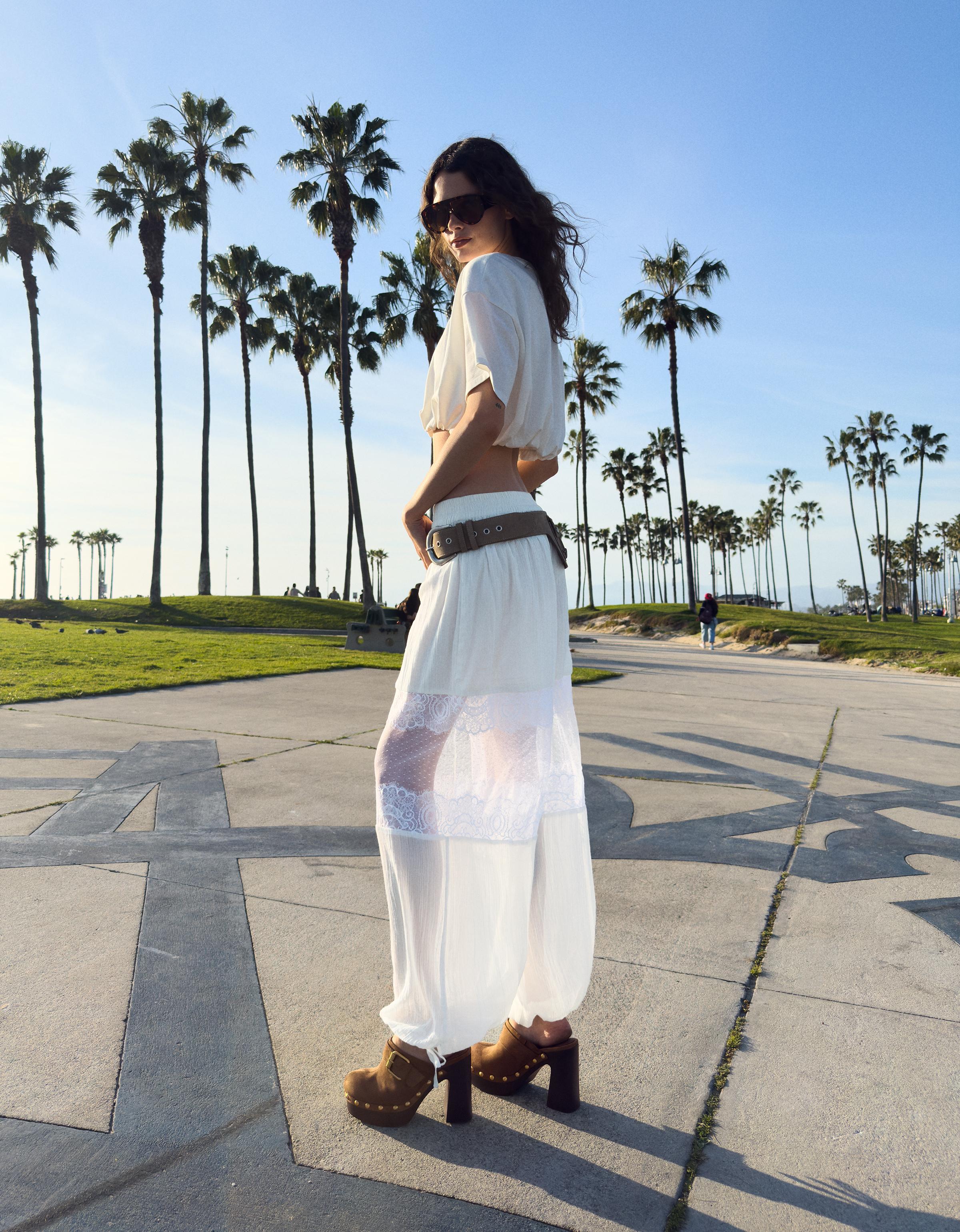 Dantelli şalvar pantolon - Görsel 7