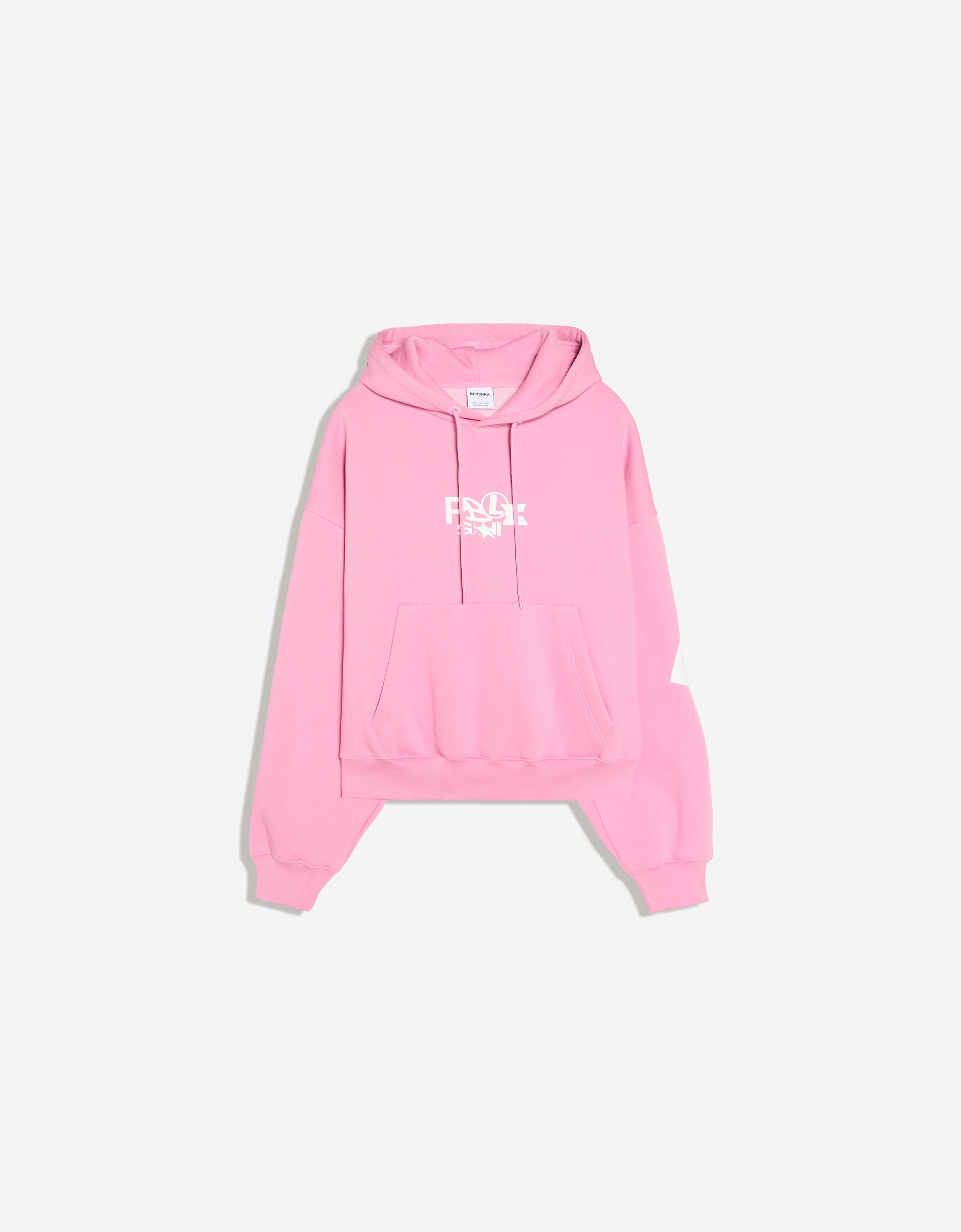 Printed hoodie — Pink