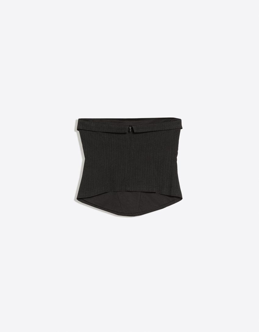 Top bandeau-Grigio scuro
