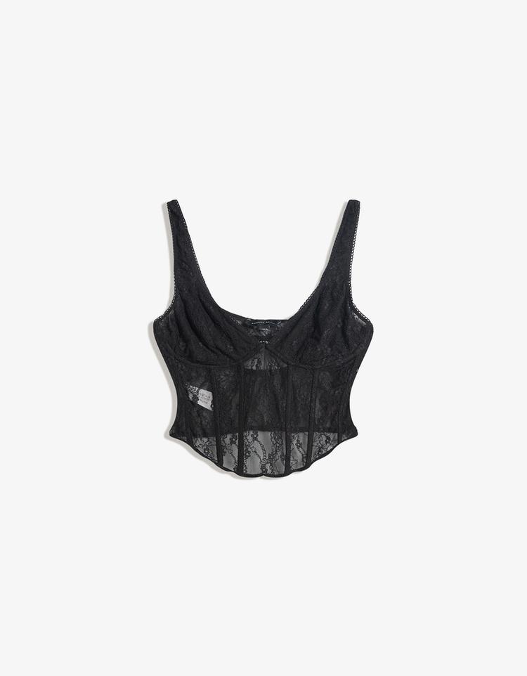 Dantelli askılı top