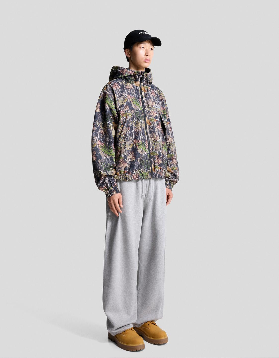 Printed technical jacket