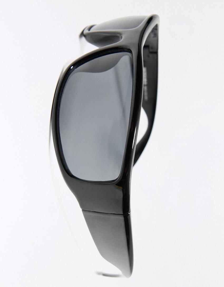 Gafas de sol mini pantalla-Negro