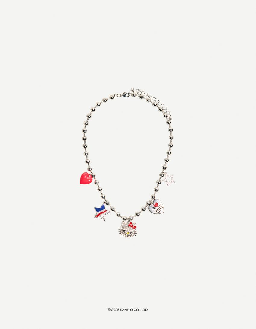 Hello Kitty ketting-Zilver-2