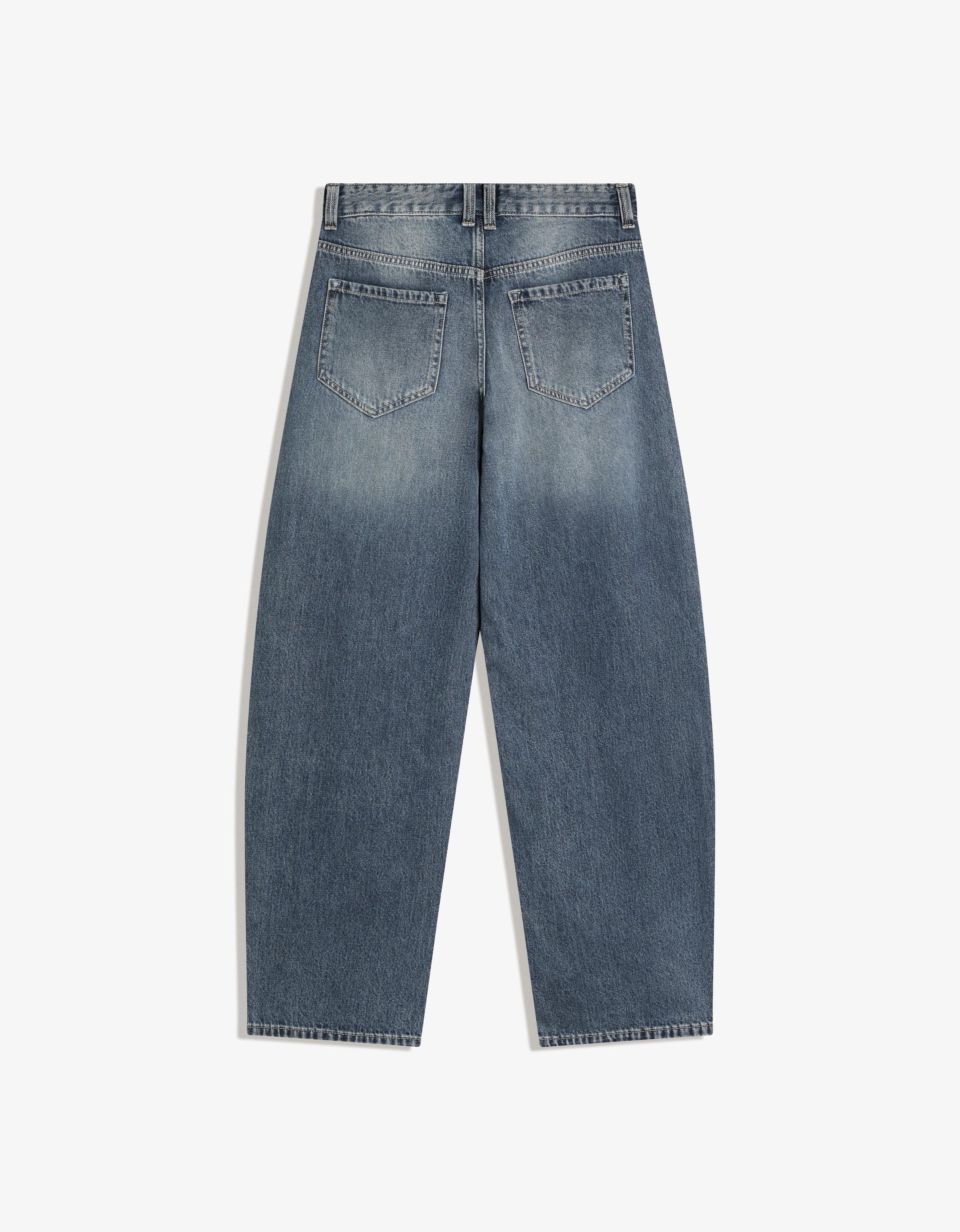 Düşük bel baggy barrel fit jean - Görsel 3