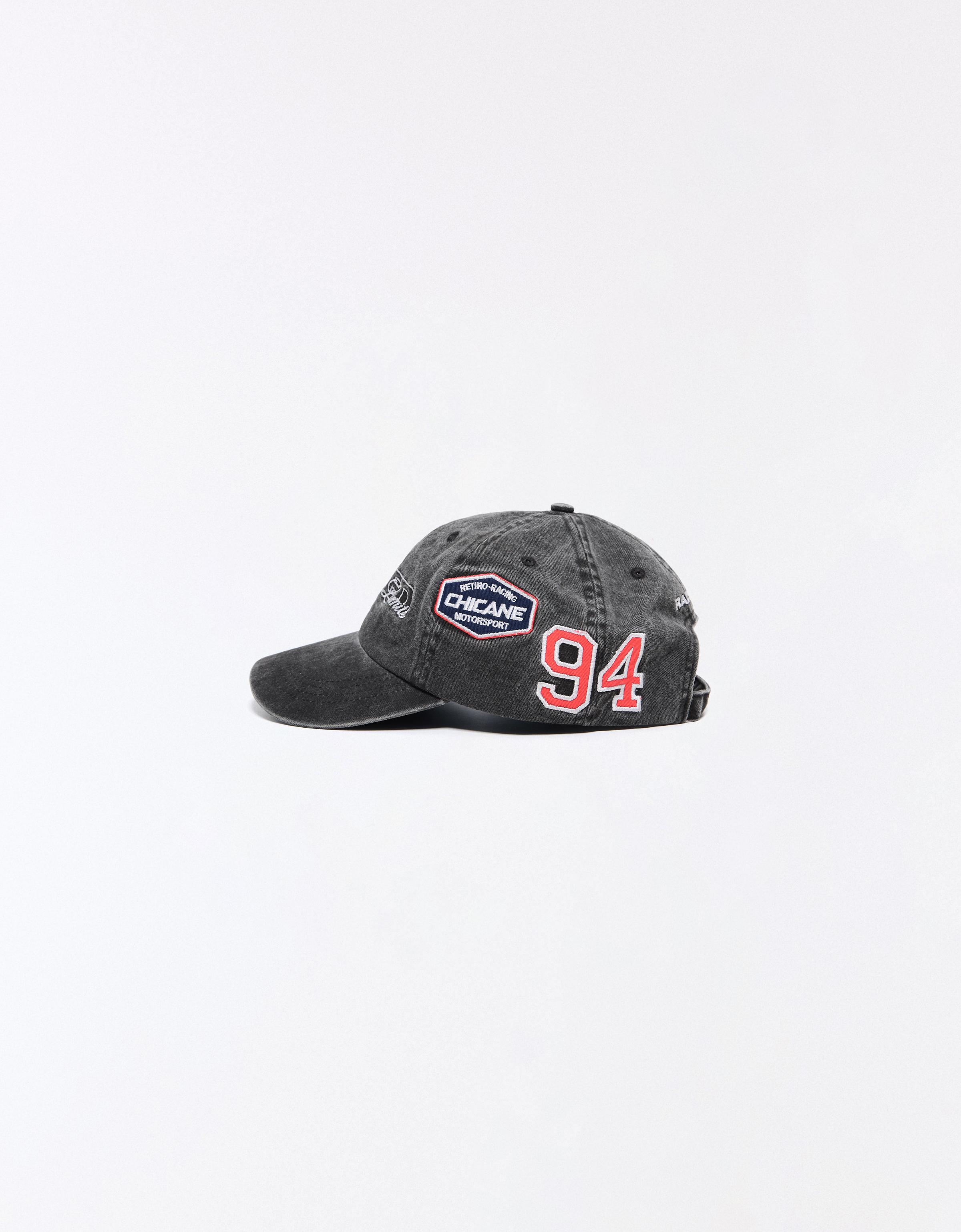 Racing patch cap — Dark grey