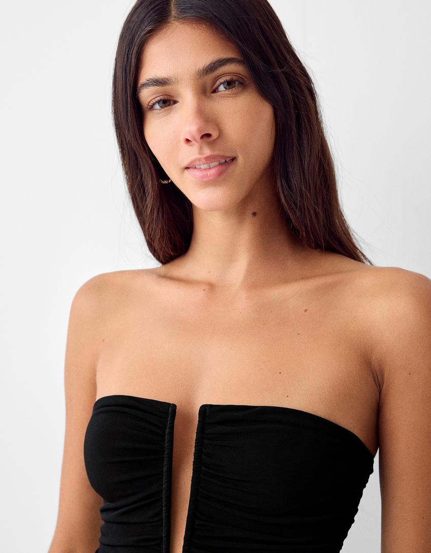 توب قصير ملتف-أسود-5